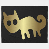 Couverture Polaire Animaux anciens - Chat d'or ou animal Fox (Devant (Horizontal))