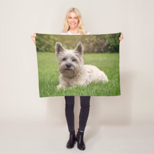 Couverture Polaire Animaux de bébés cutest Cairn Terrier Dog