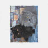 Couverture Polaire Animaux de bébés cutest | Chatons persans sur couv (Devant)