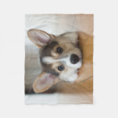 Couverture Polaire Animaux de bébés cutest | Corgi Puppy (Devant)