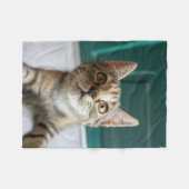 Couverture Polaire Animaux de bébés cutest | Cute Tabby Kitten (Devant (Horizontal))