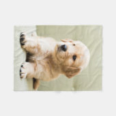 Couverture Polaire Animaux de bébés cutest | Golden Retriever Puppy (Devant (Horizontal))