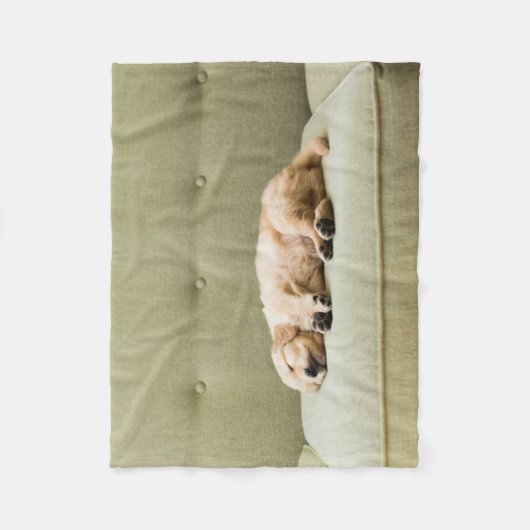 Couverture Polaire Animaux de bébés cutest | Golden Retriever Puppy 2 (Devant)