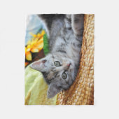 Couverture Polaire Animaux de bébés cutest | Lounge Kitten (Devant)