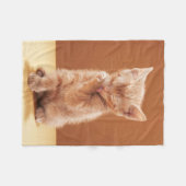 Couverture Polaire Animaux de bébés cutest | Orange Tabby Kitten (Devant (Horizontal))