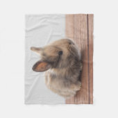 Couverture Polaire Animaux de bébés cutest | Petit lapin bébé (Devant)