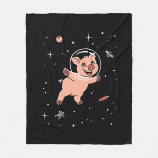 Couverture Polaire Animaux De Cochon Dans L'Espace
