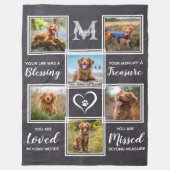 Couverture Polaire Animaux de compagnie Memorial Perdre chien de chie (Devant)