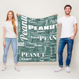 Couverture Polaire Animaux de compagnie Nom répétitif Blanc Moyen