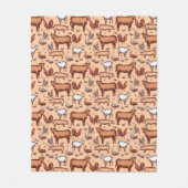 Couverture Polaire Animaux de Ferme Rustiques (Devant)