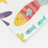 Couverture Polaire Animaux de mer colorés Motif sans couture (Coin)