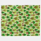 Couverture Polaire Animaux forestiers adorables (Devant (Horizontal))