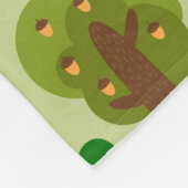 Couverture Polaire Animaux forestiers adorables (Coin)