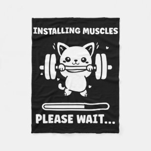 Couverture Polaire Animaux Installant Des Muscles Fitness Musculation