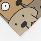 Couverture Polaire Animaux motifs adorables Chiens Adulte (Coin)