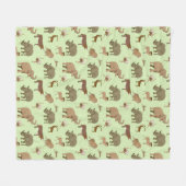 Couverture Polaire Animaux sauvages (Devant (Horizontal))