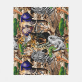 Couverture Polaire Animaux sauvages de la Savane africaine (Devant)