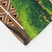 Couverture Polaire Animaux sauvages de la Savane africaine (Coin)