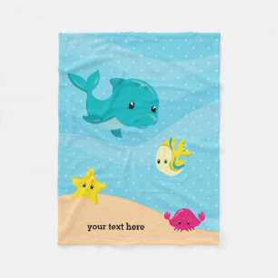 Couverture Polaire Animaux sous-marins