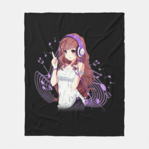 Couverture Polaire Anime and Music Merch Kawaii Manga Otaku for Teens