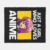 Couverture Polaire Anime Art Pour Femmes Ados Filles Anime Merch Girl (Devant (Horizontal))