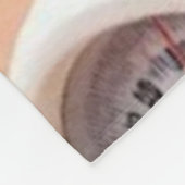 Couverture Polaire Anime Chubby Girl Photo, Cute Black Head Ribbon (Coin)