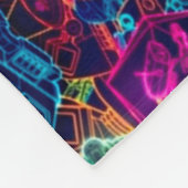 Couverture Polaire Anime Electric Neon Robot Satin Mandala (Coin)