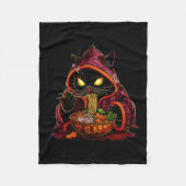 Couverture Polaire Anime Enfants Chat Ramen Japonais Enfants Kawaii C (Devant)