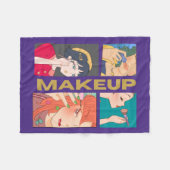 COUVERTURE POLAIRE ANIME EXTRAORDINAIRE, FILLE, MAKEUP (Devant (Horizontal))
