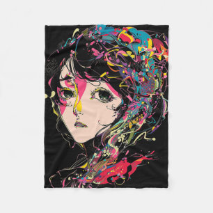 Couverture Polaire Anime Manga Motif Illustration colorée Anime 1