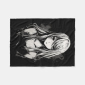 Couverture Polaire Anime Manga Motif Pixel Art Anime (Devant (Horizontal))