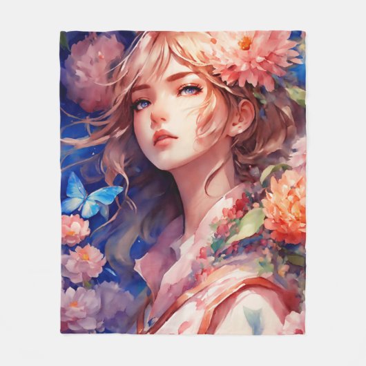 Couverture Polaire Anime Princesse (Devant)