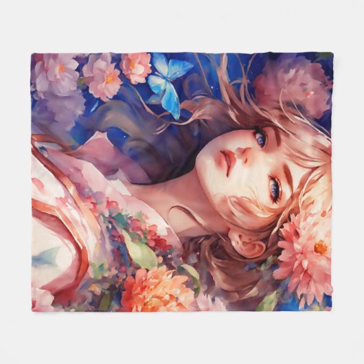 Couverture Polaire Anime Princesse (Devant (Horizontal))