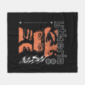 Couverture Polaire Anime Samurai Girl Streetwear (Devant (Horizontal))