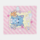 Couverture Polaire Anime Tom et Jerry Strawberry Fun (Devant (Horizontal))