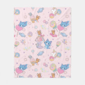 Couverture Polaire Anime Tom, Jerry et Tuffy Candyland Motif (Devant)