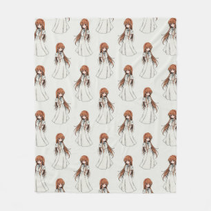 Couverture Polaire Anime Weeb Girl Manga Design Motif