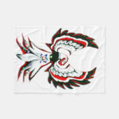 Couverture Polaire Anishinaabe Thunderbird Warm Cosy Fleece Blanket (Devant (Horizontal))