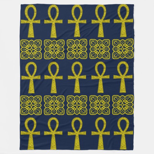 Couverture Polaire Ankh jaune (Devant)
