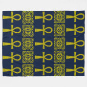Couverture Polaire Ankh jaune (Devant (Horizontal))