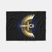 Couverture Polaire Ankh or avec ailes (Devant (Horizontal))