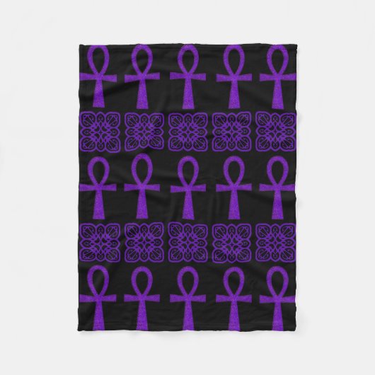 Couverture Polaire Ankh violet (Devant)