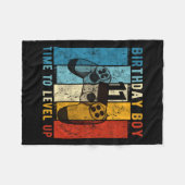 Couverture Polaire Année Anniversaire Garçon 11 Temps De Niveau Jusqu (Devant (Horizontal))