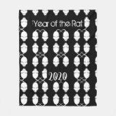 Couverture Polaire Année du Rat 2020 Mice Motif avec texte (Devant)