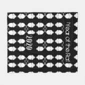 Couverture Polaire Année du Rat 2020 Mice Motif avec texte (Devant (Horizontal))