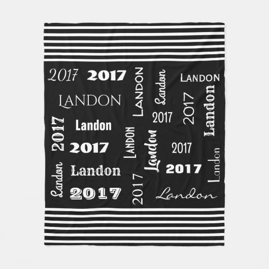 Couverture Polaire Année et nom du cool (Devant)