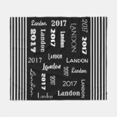 Couverture Polaire Année et nom du cool (Devant (Horizontal))