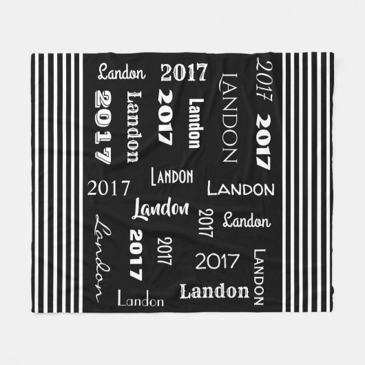 Couverture Polaire Année et nom du cool (Devant (Horizontal))