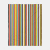 Couverture Polaire Années 1970 Funky Retro Orange Brown Aqua White St (Devant)