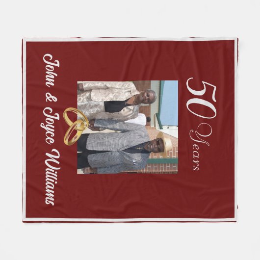 Couverture Polaire Anniversaire (Devant (Horizontal))